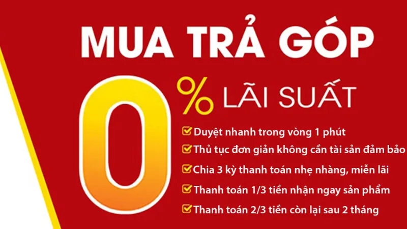 Phương thức thanh toán trả góp 0% cho đồng hồ cao cấp